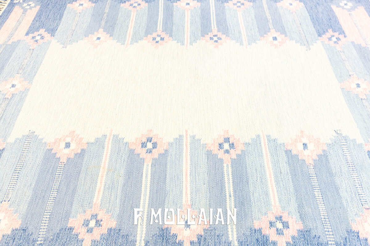 Rollakan Swedish Flat-weave Rug Pastel Color n°:436183